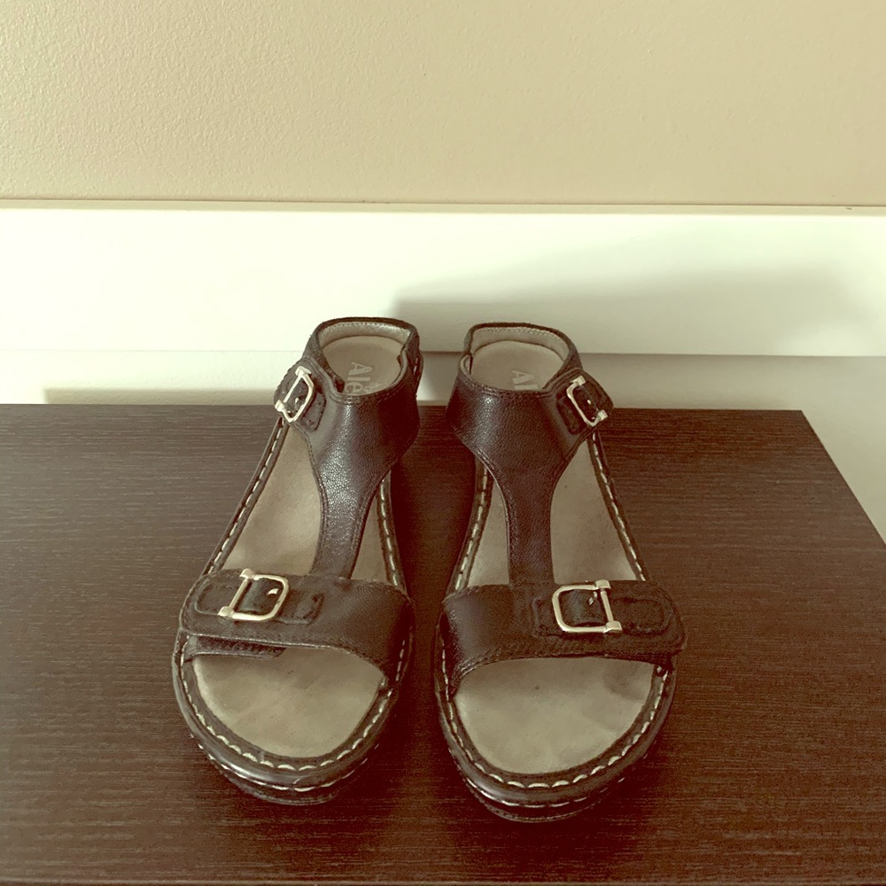 Alegria black sandals
